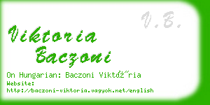 viktoria baczoni business card